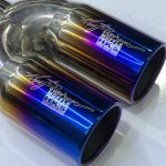 سر اگزوز rc دو لول هفت رنگ استیل hks - تصویر 2